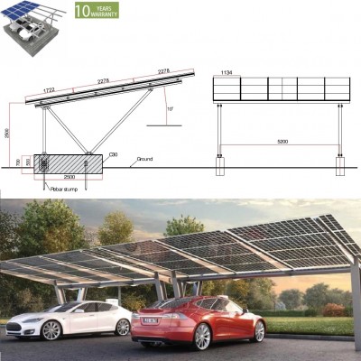 Solar Cart-Port Mounting Structure